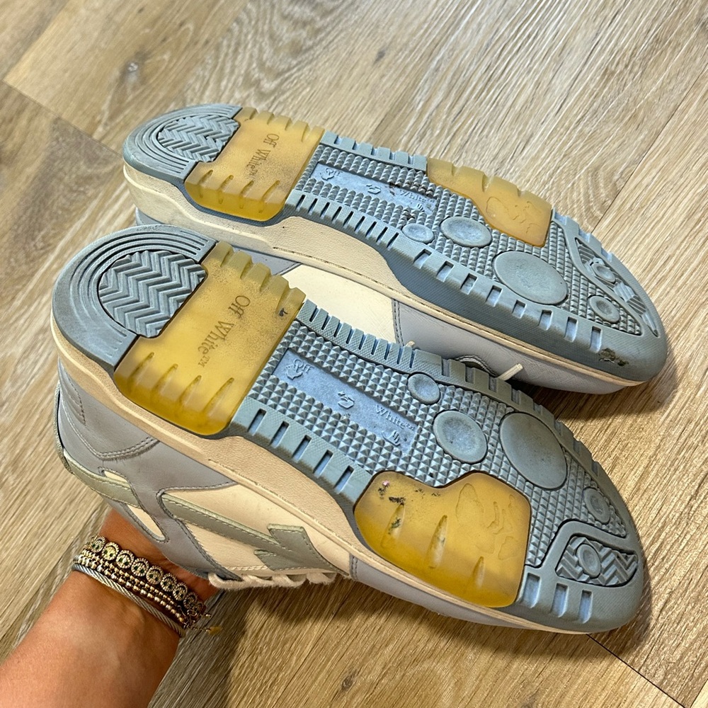 OFF WHITE OUT OF OFFICE WHITE & LIGHT BLUE SNEAKER - Picture 7 of 7